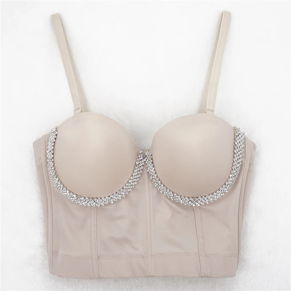 Fashion Nightclub Sexy Acetate Satin Strap Tube Top Free Underwear Outer Wear Wrapped Chest Female Beaded Hot Girl in Stock
Fashion Nightclub Sexy Acetate Satin Strap Tube Top Free Underwear Outer Wear Wrapped Chest Female Beaded Hot Girl in Stock