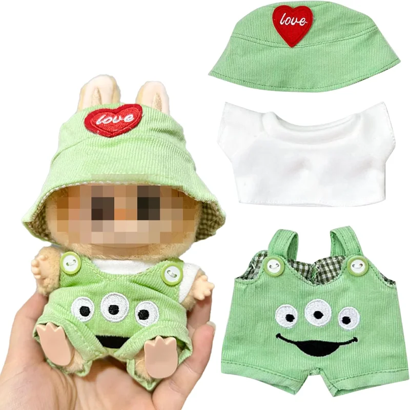 La-bubu- Doll Clothes 17 cm Clothing Compatible with La-bubu Dolls with Hat T-Shirt Dungarees Clothing Accessories Doll Clothes
La-bubu- Doll Clothes 17 cm Clothing Compatible with La-bubu Dolls with Hat T-Shirt Dungarees Clothing Accessories Doll Clothes