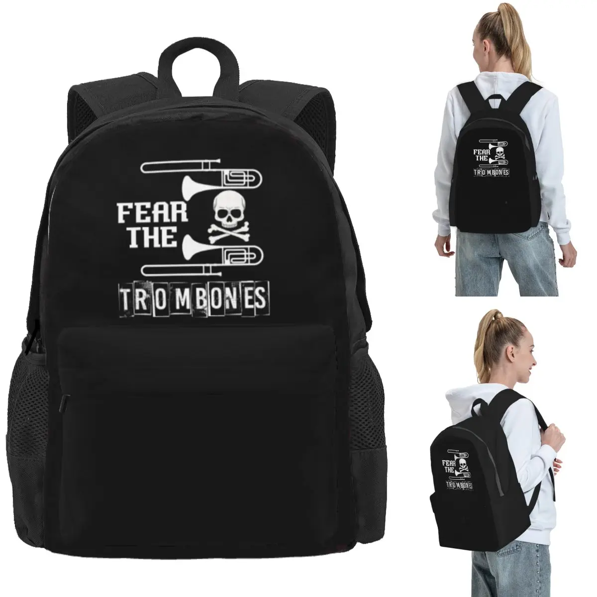 Fear The Trombones Backpack Daypack Large Capacity Children BookBag School Bag Shoulder Bags for Men Women
Fear The Trombones Backpack Daypack Large Capacity Children BookBag School Bag Shoulder Bags for Men Women