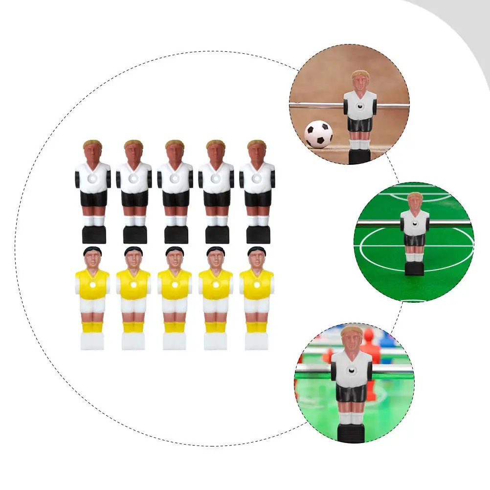 10Pcs Football Machine Players Resin Durable Easy Replace Foosball Table Soccer Game Supplies Foosball Figures
10Pcs Football Machine Players Resin Durable Easy Replace Foosball Table Soccer Game Supplies Foosball Figures