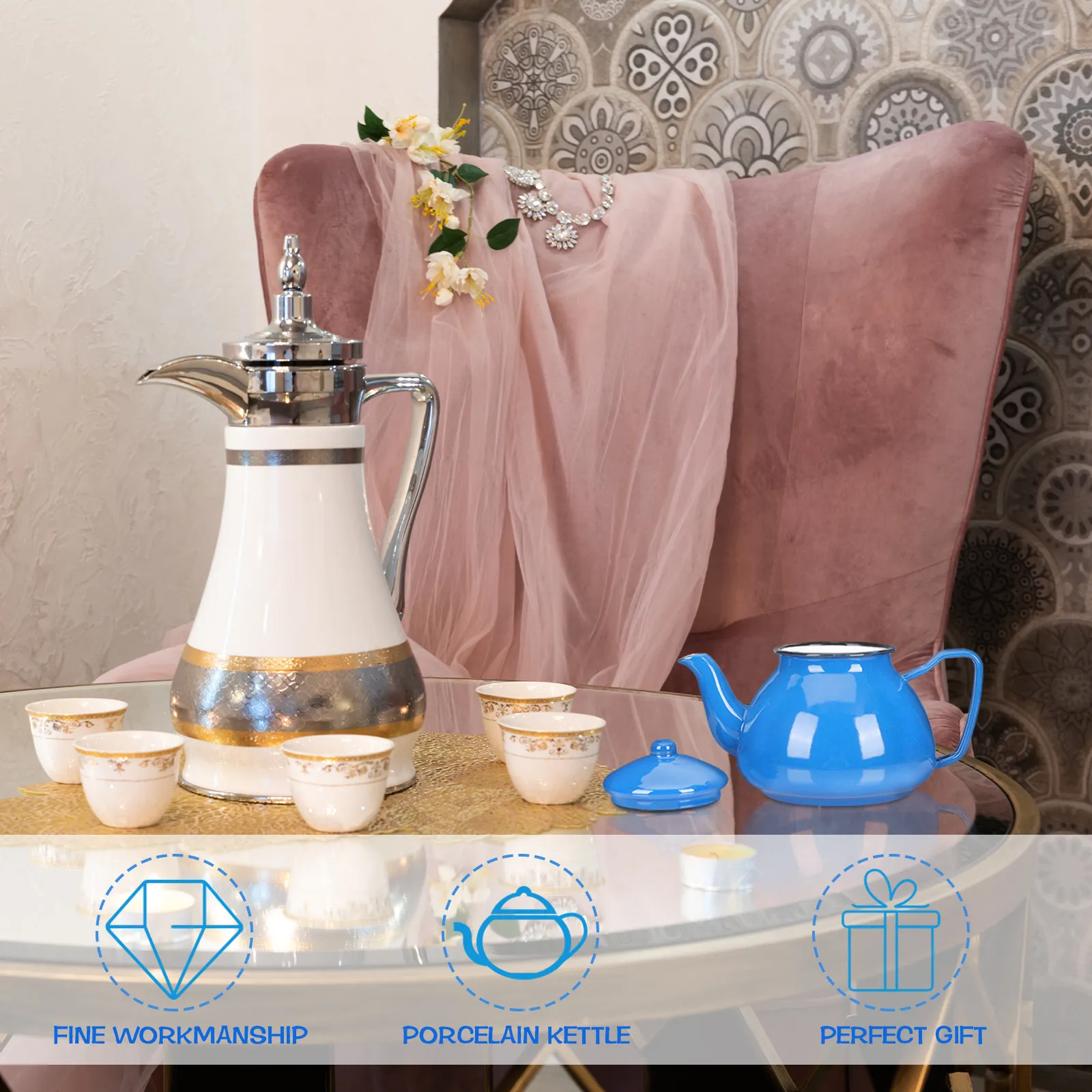 Thickened Enamel Tea Kettle Retro Style Heavy Duty Household Water Boiling Kettle for Home Office Hotel Decorative Enameled
Thickened Enamel Tea Kettle Retro Style Heavy Duty Household Water Boiling Kettle for Home Office Hotel Decorative Enameled