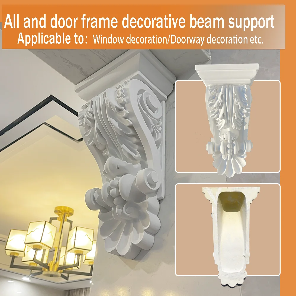 French Retro Polyurethane Simulated Gypsum Corbel Pillar Head Exquisite Carved for Villa Doorway Ceiling Background Wall Decor
French Retro Polyurethane Simulated Gypsum Corbel Pillar Head Exquisite Carved for Villa Doorway Ceiling Background Wall Decor