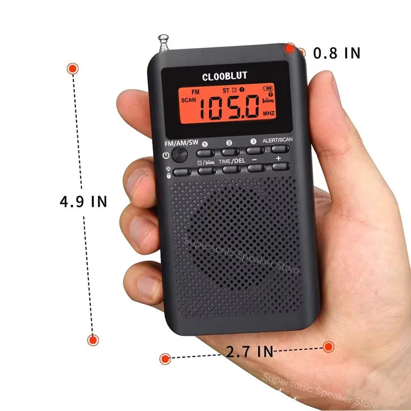 Новейший портативный радиоприемник AM FM с ЖК-дисплеем, карманный радиоприемник, двухдиапазонный стереоприемник для прогулок, пеших прогулок, кемпинга с динамиком, наушников
Новейший портативный радиоприемник AM FM с ЖК-дисплеем, карманный радиоприемник, двухдиапазонный стереоприемник для прогулок, пеших прогулок, кемпинга с динамиком, наушников