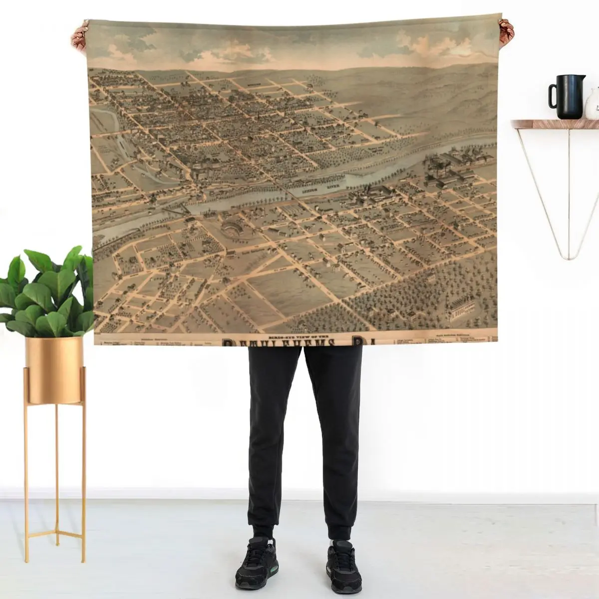 Vintage Pictorial Map of Bethlehem PA (1878) Throw Blanket Lightweight Warm Blanket for Travel Camping
Vintage Pictorial Map of Bethlehem PA (1878) Throw Blanket Lightweight Warm Blanket for Travel Camping