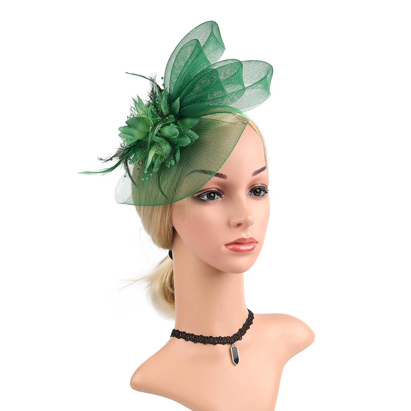 Elegant Lady's Headwear Prom Party Head Flower Bridal Saltire Hairpin Feather Mesh Hat Hair Accessory For Women
Elegant Lady's Headwear Prom Party Head Flower Bridal Saltire Hairpin Feather Mesh Hat Hair Accessory For Women
