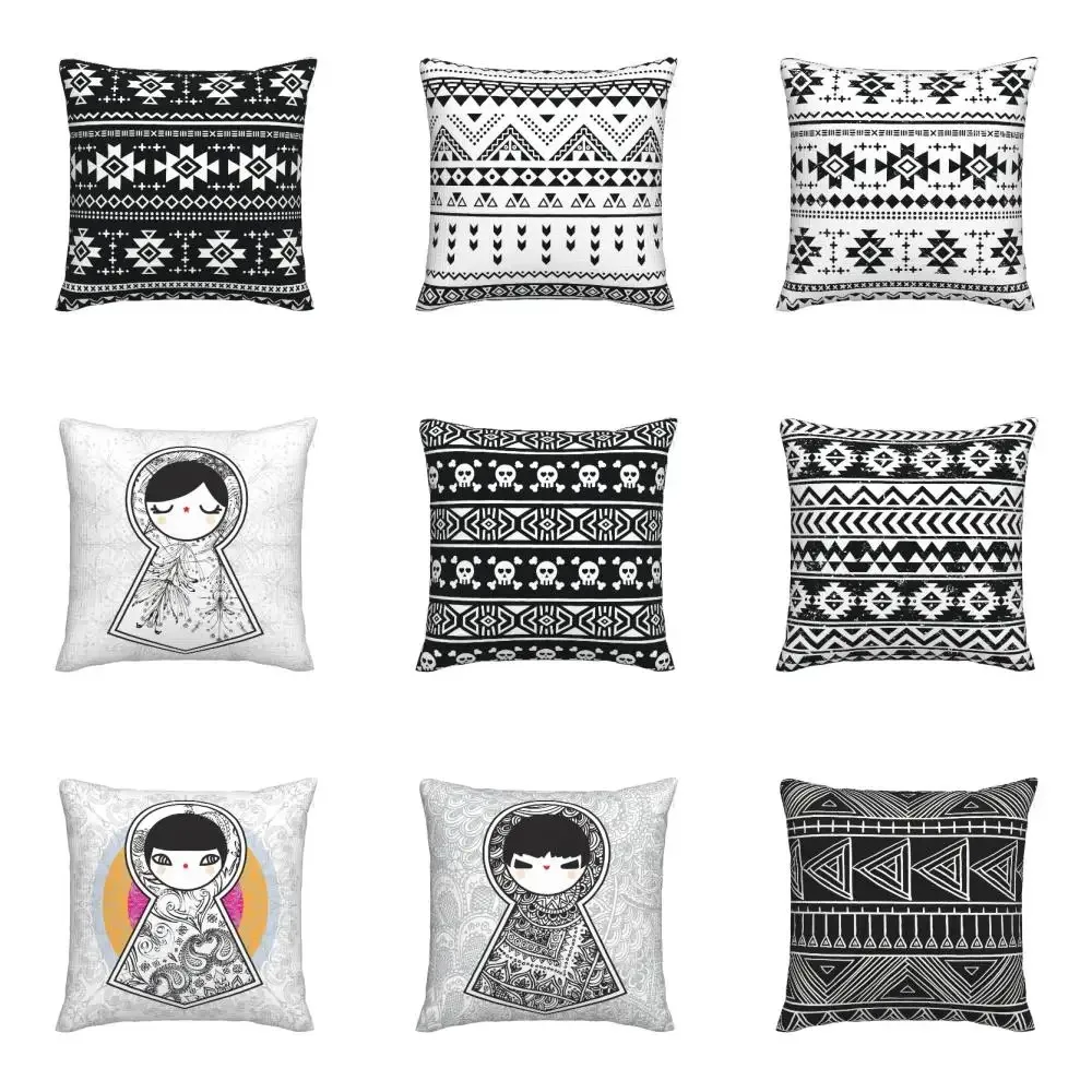 Office Sofa Car Cushion Cover Luxury Home Decoration Pillow Cover Minimalist Black and White Color Printing
Office Sofa Car Cushion Cover Luxury Home Decoration Pillow Cover Minimalist Black and White Color Printing