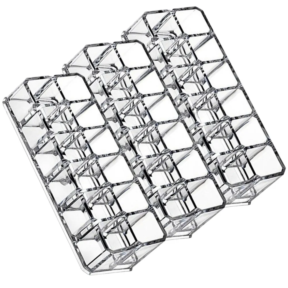 Набор из 3-х подставок для помад на 12 слотов, креативный органайзер для косметики с множеством отделений для блесков для губ и карандашей для бровей, для дома
Набор из 3-х подставок для помад на 12 слотов, креативный органайзер для косметики с множеством отделений для блесков для губ и карандашей для бровей, для дома