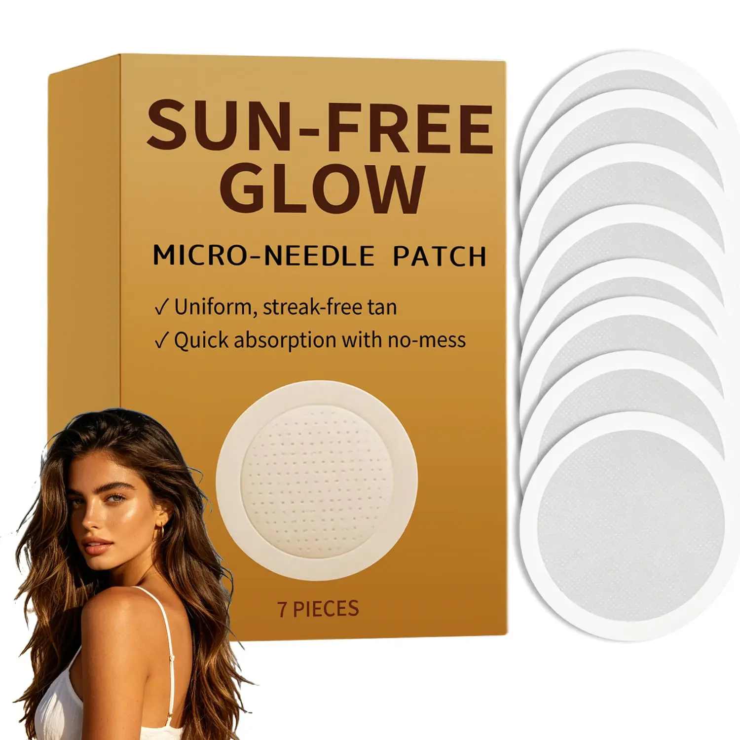 7/14/21 Pcs Sunless Tanning Microneedle Patches 2026 New Arrival Unisex For All Skin Types Bronze Glow Body Self Tanner Stickers
7/14/21 Pcs Sunless Tanning Microneedle Patches 2026 New Arrival Unisex For All Skin Types Bronze Glow Body Self Tanner Stickers