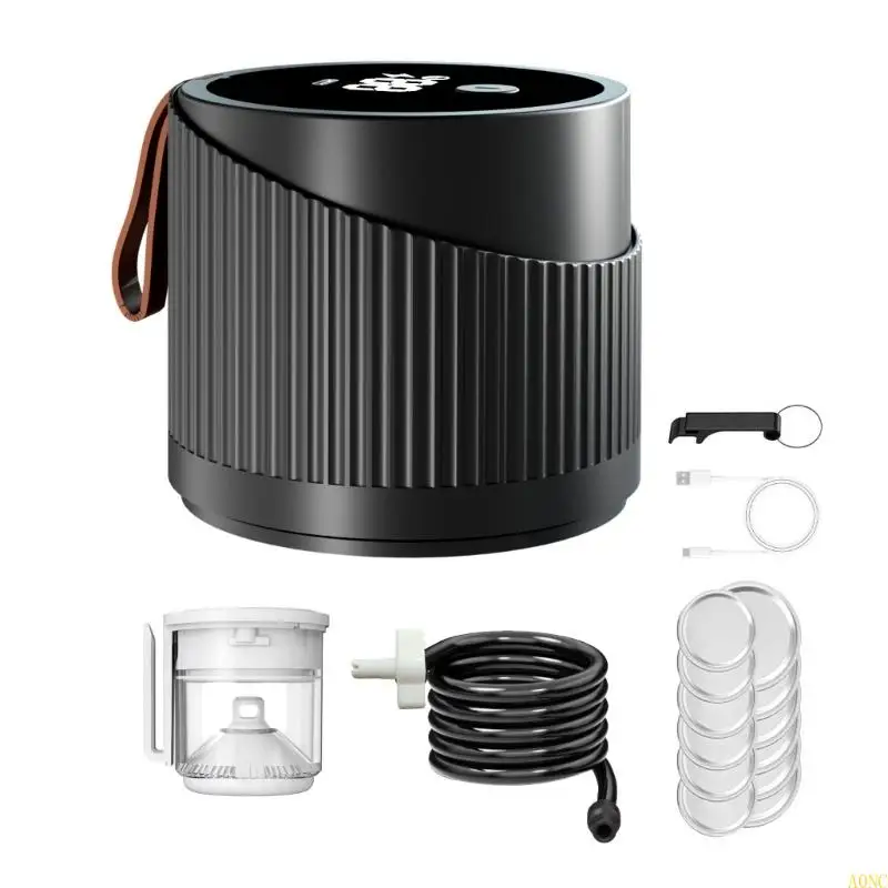 A0NC Electric Jar Vacuum Sealer Vacuum Bags Lunch Boxes Portable Vacuum Sealer for Food Storage Wide Mouth Jars
A0NC Electric Jar Vacuum Sealer Vacuum Bags Lunch Boxes Portable Vacuum Sealer for Food Storage Wide Mouth Jars