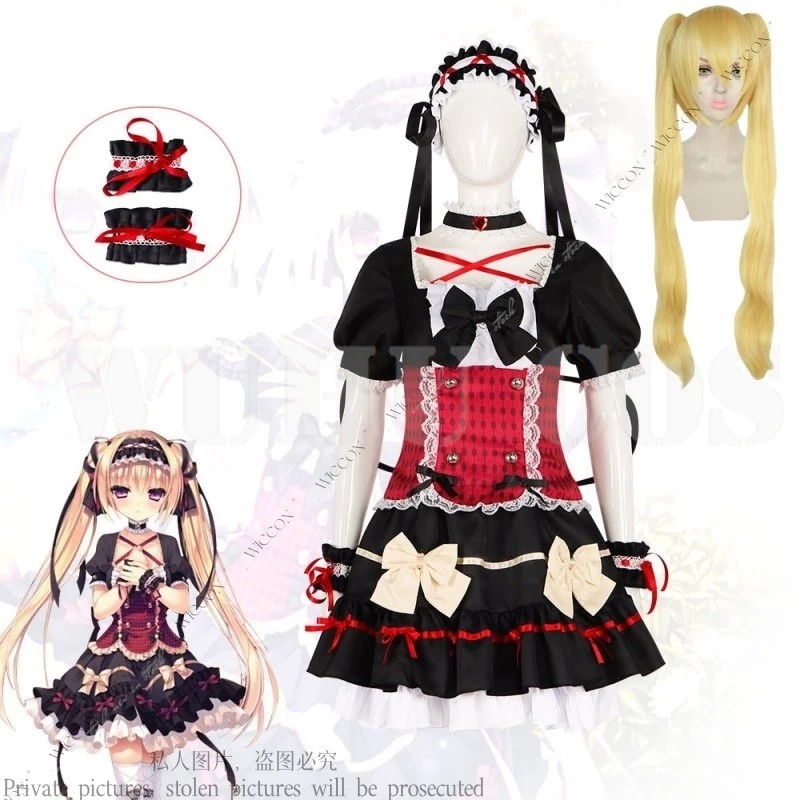 Shiniyuku Kimi, Yakata ni Mebuku Zouo Cosplay Costume Horror Game Wig Mia Halloween Party Lolita Dress Maid Dress Woman Set
Shiniyuku Kimi, Yakata ni Mebuku Zouo Cosplay Costume Horror Game Wig Mia Halloween Party Lolita Dress Maid Dress Woman Set