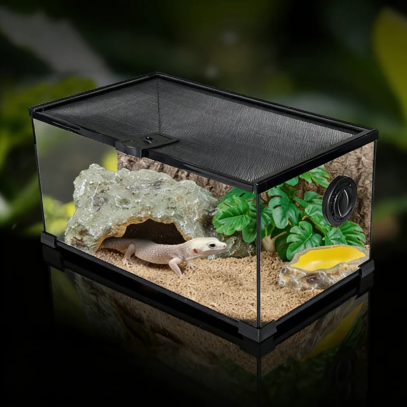Glass Reptiles Terrarium Anti-escape Amphibious Reptile Tank Turtle Gecko Lizard Horned Frog Breeding Box Reptile Enclosures
Glass Reptiles Terrarium Anti-escape Amphibious Reptile Tank Turtle Gecko Lizard Horned Frog Breeding Box Reptile Enclosures