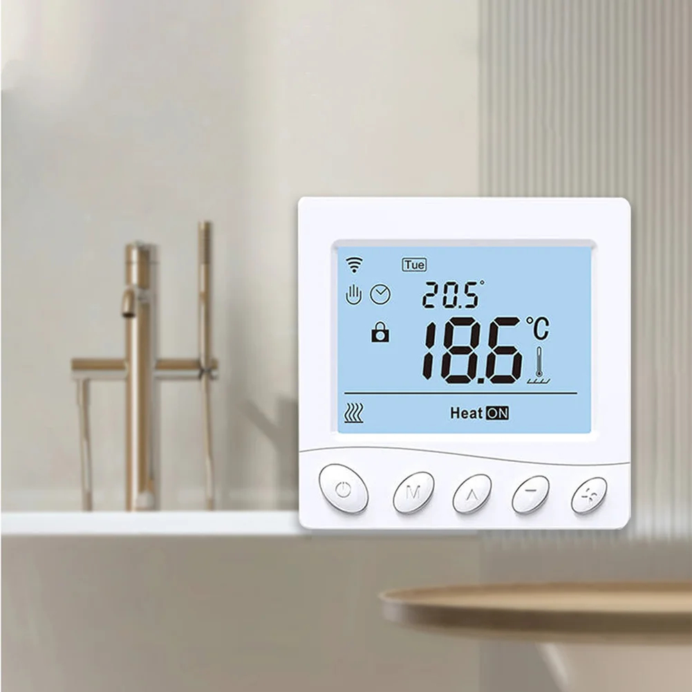 For Smart WiFi Programmable Underfloor Heating Thermostat for Alexa Voice Control and For Smart Life App Compatibility
For Smart WiFi Programmable Underfloor Heating Thermostat for Alexa Voice Control and For Smart Life App Compatibility
