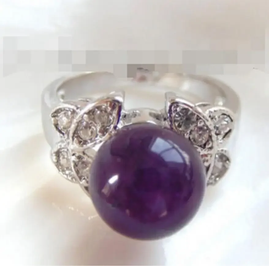 Fashion jewelry WONDERFUL 10mm round purple natural ring NEW style Fine jewe Noble Natural
Fashion jewelry WONDERFUL 10mm round purple natural ring NEW style Fine jewe Noble Natural