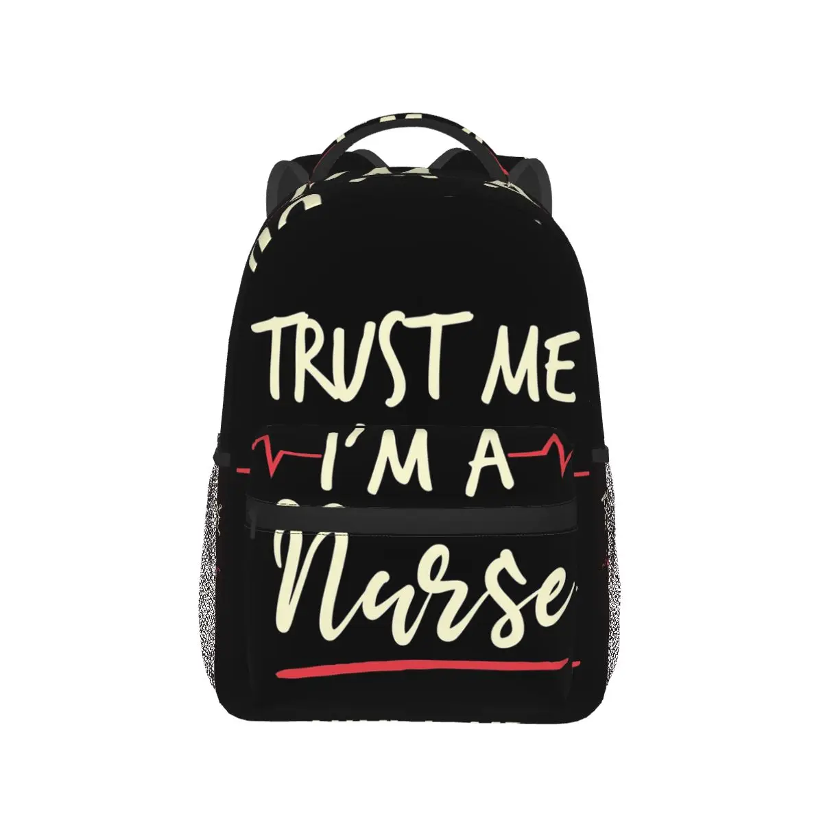 Подарок медсестры Trust Me I'm A Nurse Рюкзак Лидер продаж Рюкзак большой емкости для мальчиков и девочек Сумка для книг Школьная сумка Сумки на плечо для мужчин и женщин
Подарок медсестры Trust Me I'm A Nurse Рюкзак Лидер продаж Рюкзак большой емкости для мальчиков и девочек Сумка для книг Школьная сумка Сумки на плечо для мужчин и женщин