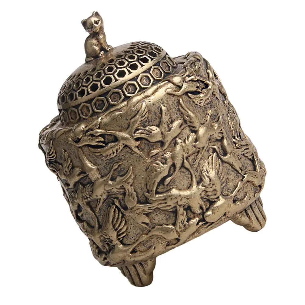 Brass Crane Incense Burner Creative Copper Censer Home Aroma Stove Desktop Temple Decor Yoga Studio nament Household Craft
Brass Crane Incense Burner Creative Copper Censer Home Aroma Stove Desktop Temple Decor Yoga Studio nament Household Craft