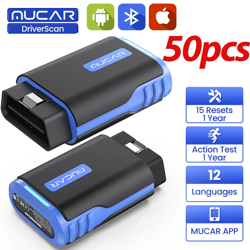 Диагностический сканер MUCAR DriverScan OBD2, 10-50 шт., полная диагностика системы, 15 функций сброса, двунаправленное управление, считыватель кодов Bluetooth.
Диагностический сканер MUCAR DriverScan OBD2, 10-50 шт., полная диагностика системы, 15 функций сброса, двунаправленное управление, считыватель кодов Bluetooth.