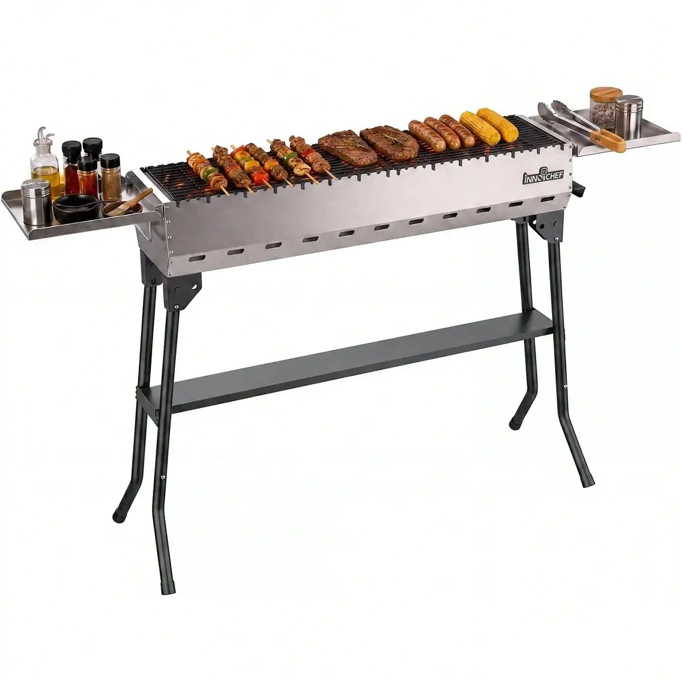 Portable Charcoal Grill, Compact Outdoor BBQ Grill With Adjustable Air Vents, Non-Stick Grate & Heat-Resistant Handles, Perfect For Patio, Camping, Picnic, Backyard
Portable Charcoal Grill, Compact Outdoor BBQ Grill With Adjustable Air Vents, Non-Stick Grate & Heat-Resistant Handles, Perfect For Patio, Camping, Picnic, Backyard