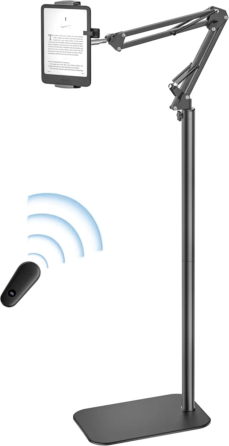 Adjustable Floor Stand with Remote Page Turner for Kindle, Tablet, Phone 4.7-12.9"
Adjustable Floor Stand with Remote Page Turner for Kindle, Tablet, Phone 4.7-12.9"