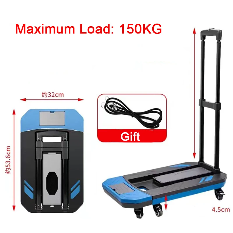 360°Folding Wagon Trolley Universal Wheel Small Plate Portable Aluminum Alloy Small Cart Home Dual Purpose Shopping Camping Cart
360°Folding Wagon Trolley Universal Wheel Small Plate Portable Aluminum Alloy Small Cart Home Dual Purpose Shopping Camping Cart