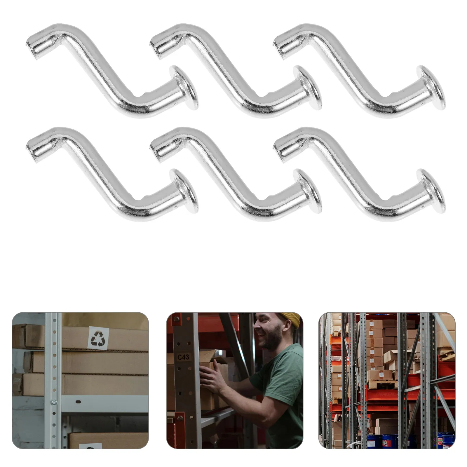 50Pcs Heavy Duty J Bolt Drop Pin for Pallet Rack Safety Clip Universal Pallet Racking Hook Locking Pin Warehouse Supermarket Use
50Pcs Heavy Duty J Bolt Drop Pin for Pallet Rack Safety Clip Universal Pallet Racking Hook Locking Pin Warehouse Supermarket Use