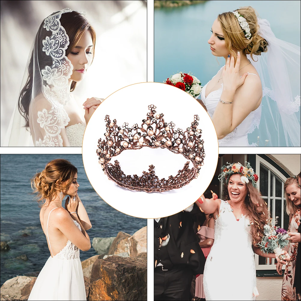 Pearl Wedding Decor Elegant Retro Alloy Rhinestone Baroque Women Bridal Wedding Women Crown Crown For Prom Anniversary
Pearl Wedding Decor Elegant Retro Alloy Rhinestone Baroque Women Bridal Wedding Women Crown Crown For Prom Anniversary