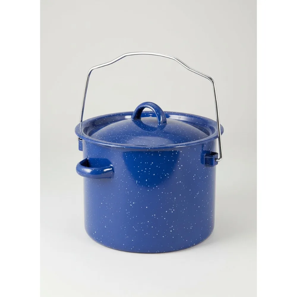 2 Quart Enamel Camping Cook Pot, Durable Stainless Steel Rim, Lightweight Outdoor Cooking for Hikers & Campers
2 Quart Enamel Camping Cook Pot, Durable Stainless Steel Rim, Lightweight Outdoor Cooking for Hikers & Campers