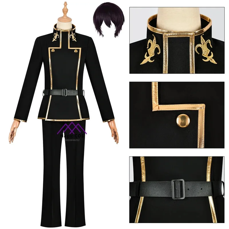 Anime Codee Geass Cosplay Costume for Men Women Outfit Lelouchh Lamperougee Halloween Party Full Set Comic Con Uniform Hot Sale
Anime Codee Geass Cosplay Costume for Men Women Outfit Lelouchh Lamperougee Halloween Party Full Set Comic Con Uniform Hot Sale