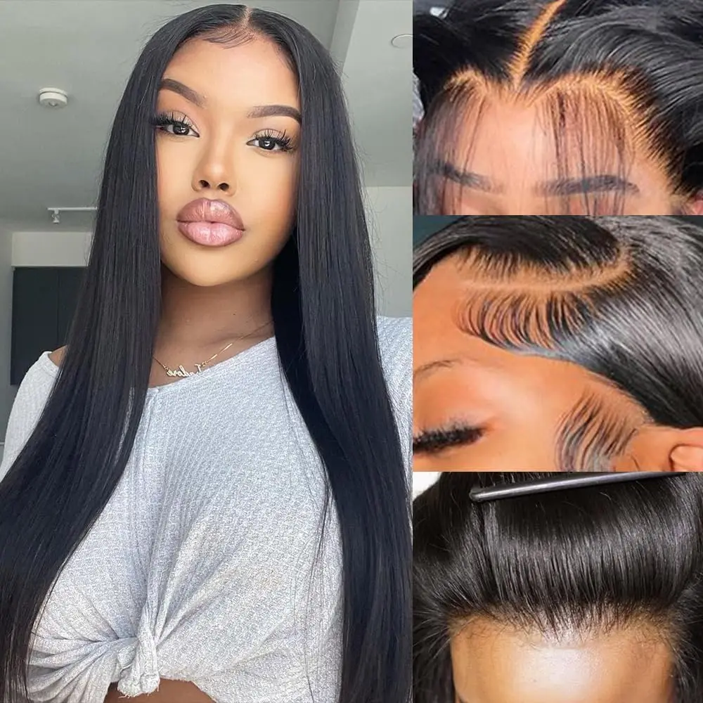 4x4 Straight Lace Front Wigs Human Hair 180 Density HD Lace Frontal Human Hair Wigs for Women Brazilian hair Wigs
4x4 Straight Lace Front Wigs Human Hair 180 Density HD Lace Frontal Human Hair Wigs for Women Brazilian hair Wigs