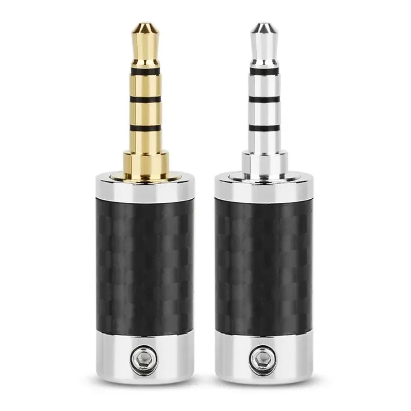 Jack 3.5 mm 2.5mm Male 4 Pole Headphone Plug 2.5 TRRS Connector Carbon Fiber Shell Audio Jacks Soldering Earphone Cable Black
Jack 3.5 mm 2.5mm Male 4 Pole Headphone Plug 2.5 TRRS Connector Carbon Fiber Shell Audio Jacks Soldering Earphone Cable Black