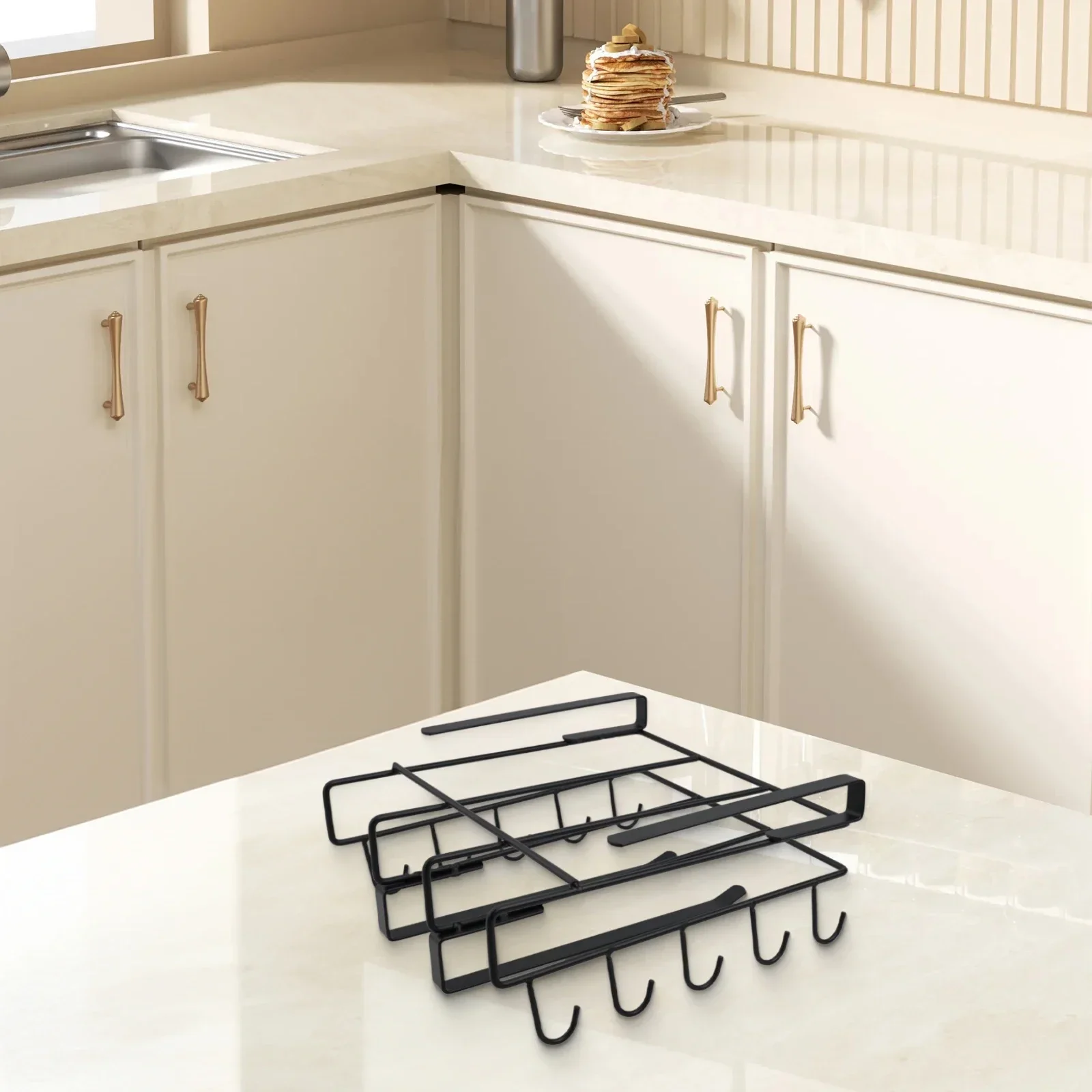 Kitchen Hanging Rack Cutting Board Holder With Hooks For Pot Cover Rags Storage Hanging Rack Under Kitchen Cabinet
Kitchen Hanging Rack Cutting Board Holder With Hooks For Pot Cover Rags Storage Hanging Rack Under Kitchen Cabinet