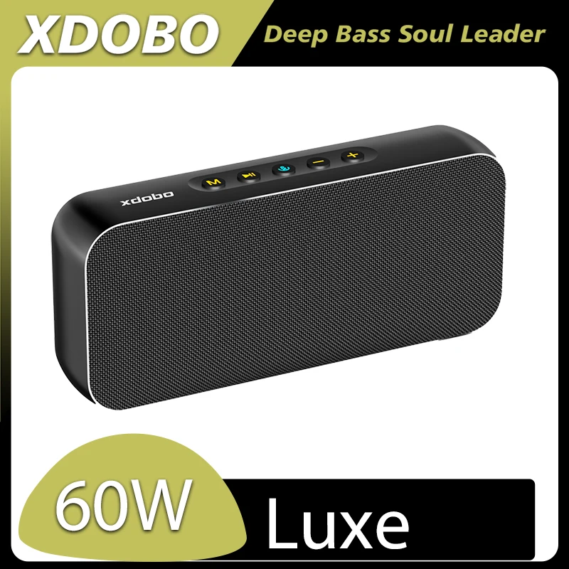 XDOBO Luxe 60W Bluetooth Wireless Subwoofer Portable Outdoor Speaker Deep Bass Waterproof TWS Function Support USB /TF/AUX
XDOBO Luxe 60W Bluetooth Wireless Subwoofer Portable Outdoor Speaker Deep Bass Waterproof TWS Function Support USB /TF/AUX