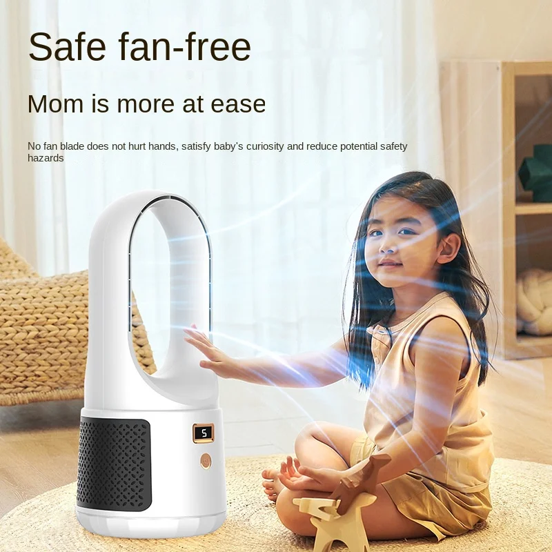 New Bladeless Fan Desktop USB Cooling Fan Children and Mothers Charging Vertical Tower Fan LED Digital Display Electric Fans
New Bladeless Fan Desktop USB Cooling Fan Children and Mothers Charging Vertical Tower Fan LED Digital Display Electric Fans
