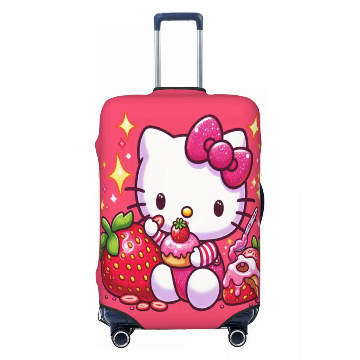 Strawberry Hello Kitty Cat Travel Luggage Cover Elastic Cartoon Kitten Suitcase Cover Protector Fit 18-32 Inch
Strawberry Hello Kitty Cat Travel Luggage Cover Elastic Cartoon Kitten Suitcase Cover Protector Fit 18-32 Inch