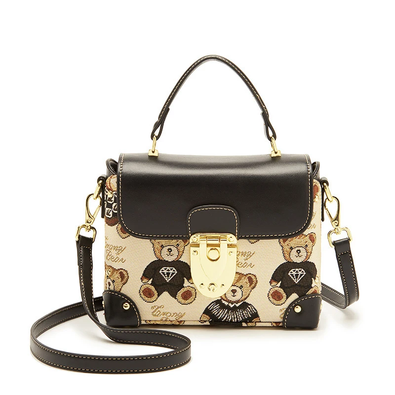 Hot Casual Bear Messgenger Bag for Women Ladies Vintage Canvas PU Leather Crossbody Shoulder Handbag Purse Satchels for Girls
Hot Casual Bear Messgenger Bag for Women Ladies Vintage Canvas PU Leather Crossbody Shoulder Handbag Purse Satchels for Girls