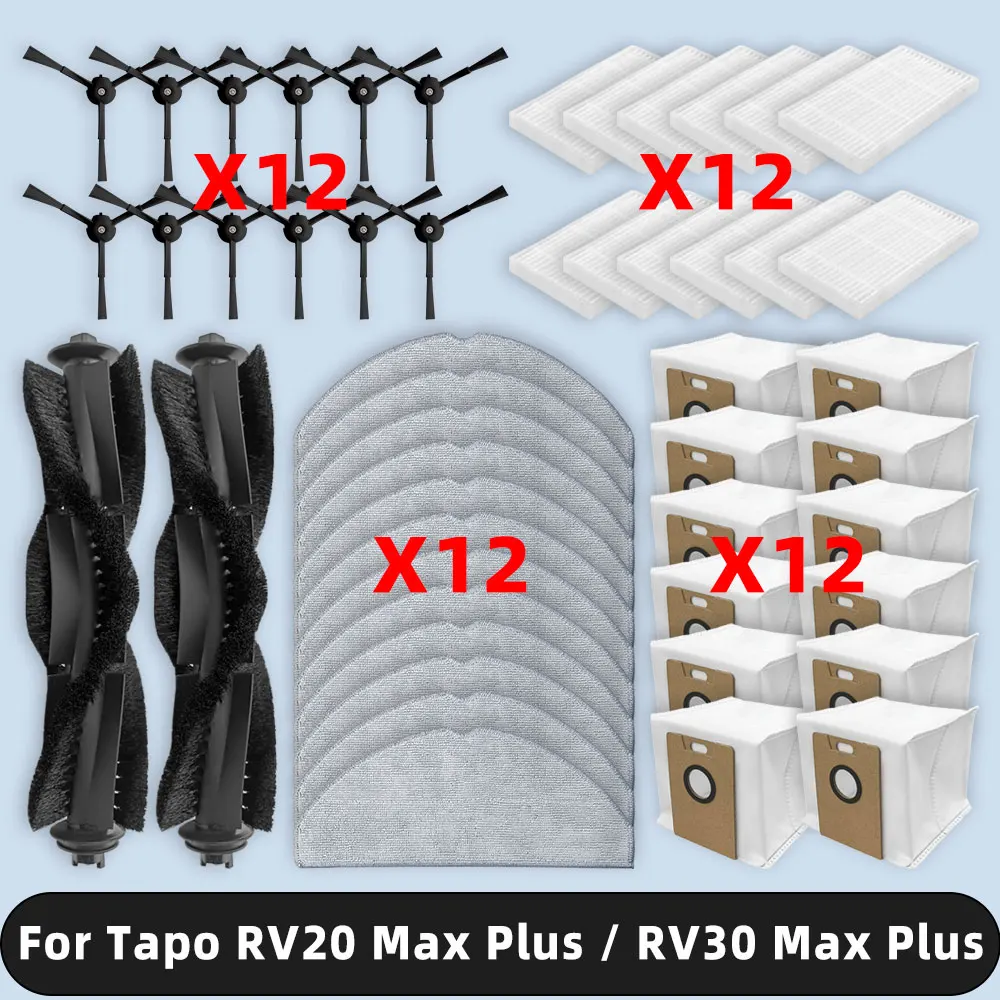 Compatible For ( TP-Link Tapo RV20 Max Plus / RV30 Max Plus ) Spare Parts Accessories Filter Main Side Brush Mop Cloth Dust Bag
Compatible For ( TP-Link Tapo RV20 Max Plus / RV30 Max Plus ) Spare Parts Accessories Filter Main Side Brush Mop Cloth Dust Bag