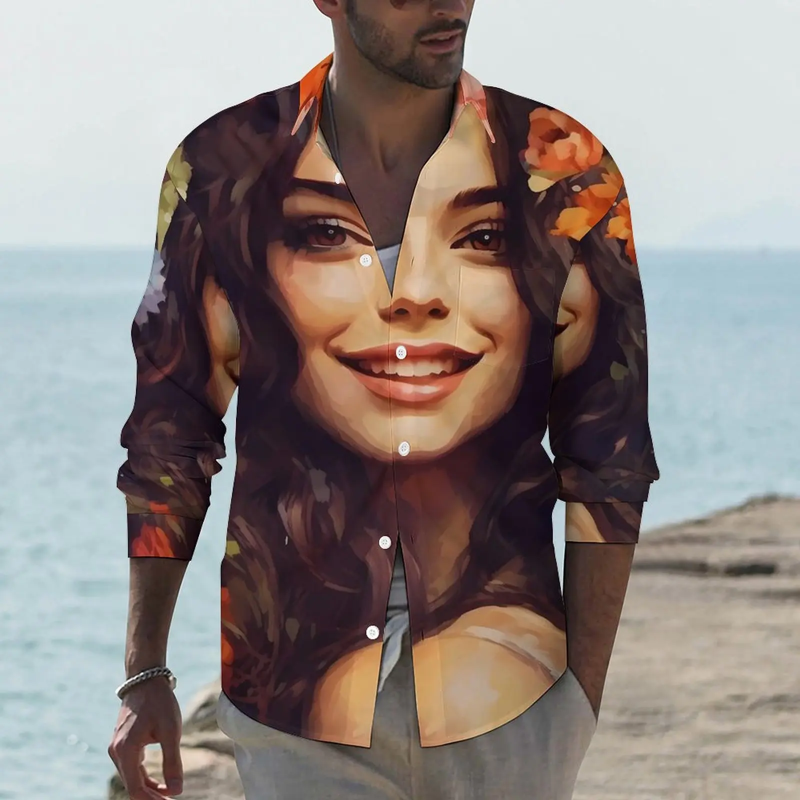 Lady Face Shirt Spring Floral Woman Portrait Casual Shirts Male Novelty Blouses Long Sleeve Graphic Harajuku Clothes Plus Size
Lady Face Shirt Spring Floral Woman Portrait Casual Shirts Male Novelty Blouses Long Sleeve Graphic Harajuku Clothes Plus Size