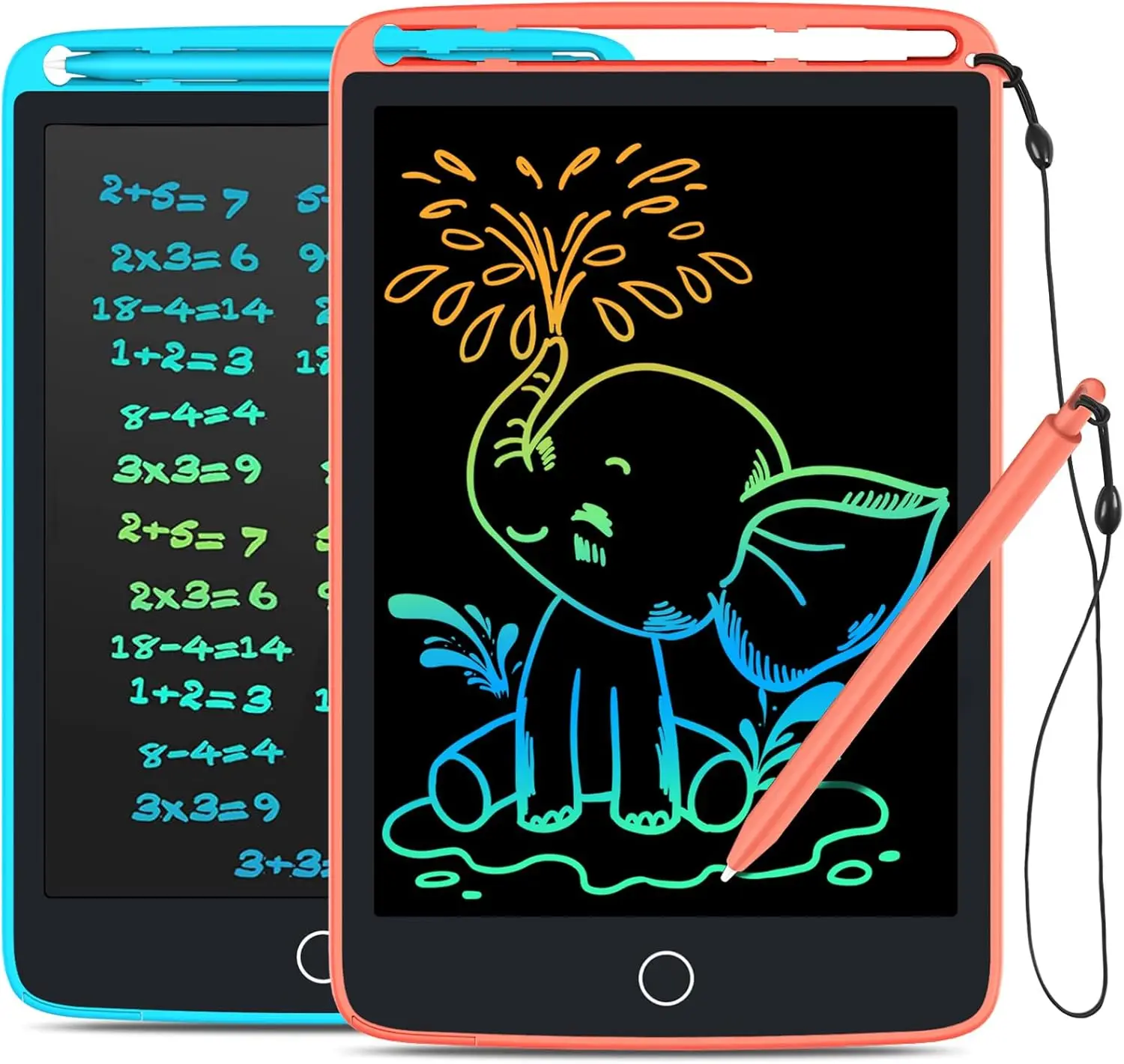 2 Pack LCD Writing Tablet with Fridge Magnets, Doodle Board for Kitchen Memo and Kids Drawing, 8.5 Inch Blue and Pink
2 Pack LCD Writing Tablet with Fridge Magnets, Doodle Board for Kitchen Memo and Kids Drawing, 8.5 Inch Blue and Pink