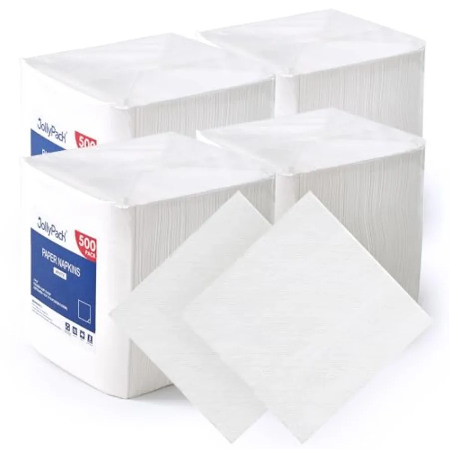 Count White Paper Napkins - 1-Ply 6.5 x 6.5 Folded Bulk Disposable Beverage Cocktail Napkins, Dinner Paper for Restaurants, Bar
Count White Paper Napkins - 1-Ply 6.5 x 6.5 Folded Bulk Disposable Beverage Cocktail Napkins, Dinner Paper for Restaurants, Bar