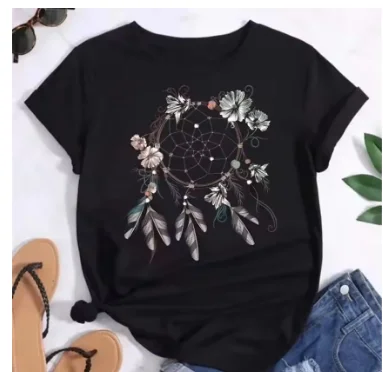 Tees Shirt Femme Dream Catcher Women's T-shirt Clothes TopsFeather Dreamcatcher Women Fashion T Shirt Harajuku Graphic
Tees Shirt Femme Dream Catcher Women's T-shirt Clothes TopsFeather Dreamcatcher Women Fashion T Shirt Harajuku Graphic