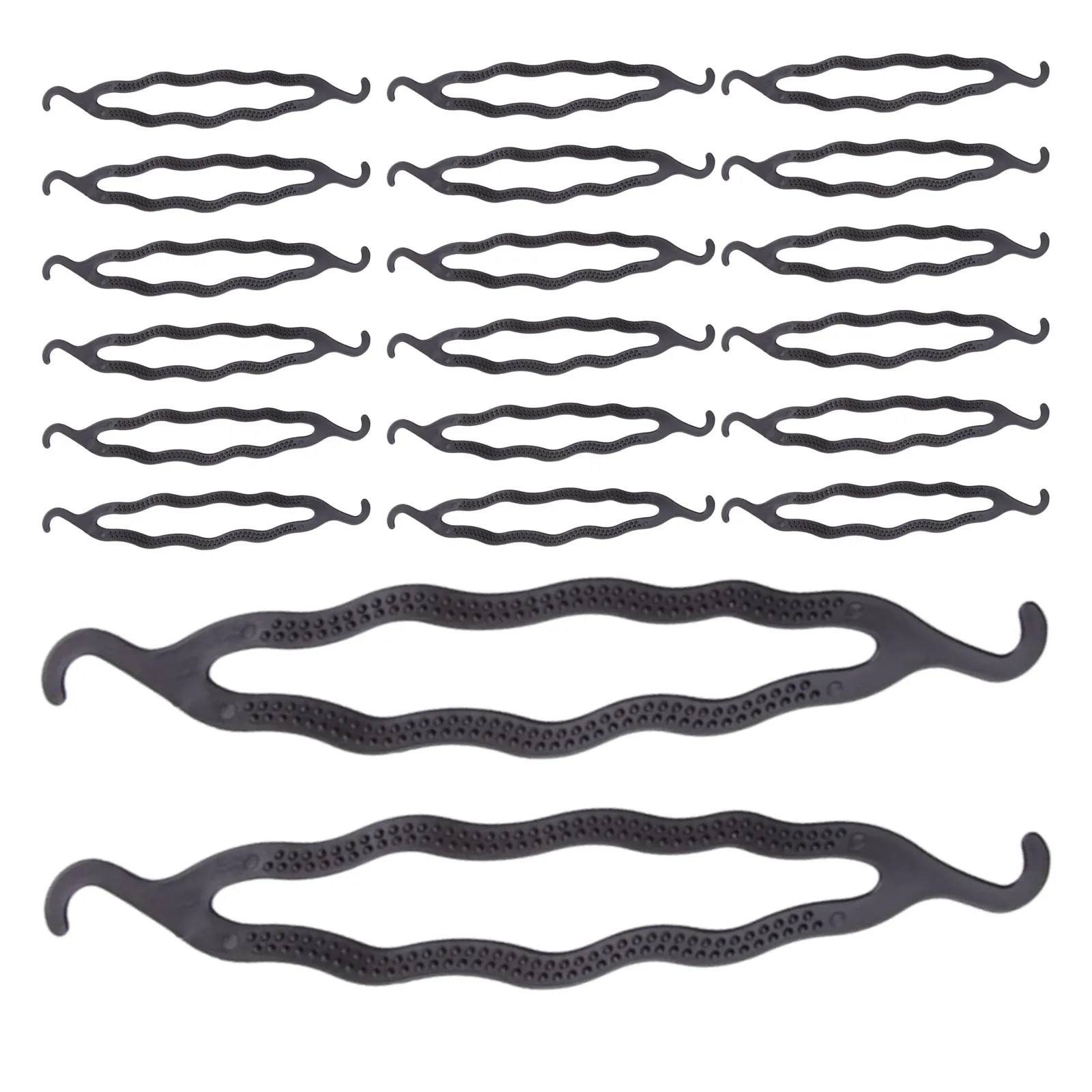 20Pcs Black Plastic Hair Bun Styler Dual Hook Chignon Maker for Women Elegant Secure Quick Styling Tool
20Pcs Black Plastic Hair Bun Styler Dual Hook Chignon Maker for Women Elegant Secure Quick Styling Tool