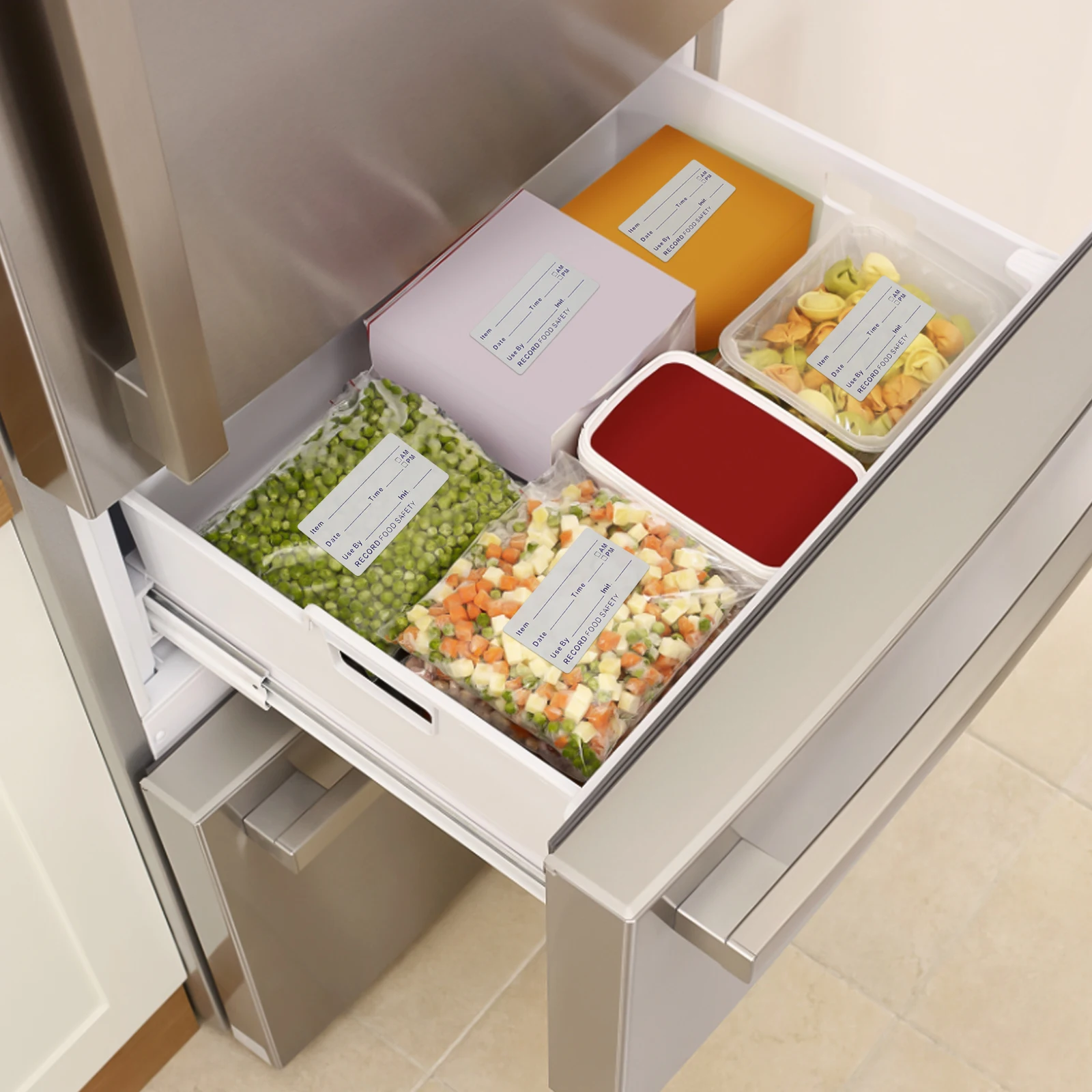 2 Rolls Freeze Resistant Food Labels Stickers with Writeable Surface for Container Date Tracking Easy Apply Remove Reuse
2 Rolls Freeze Resistant Food Labels Stickers with Writeable Surface for Container Date Tracking Easy Apply Remove Reuse