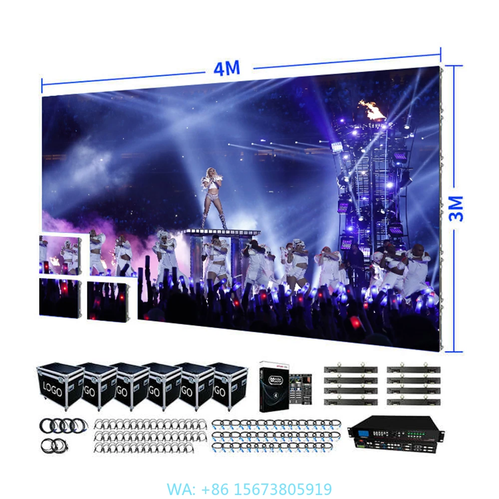 Versatile Full-Color 4K LED Display Panel 500mmx500mm P2.6/P2.9/P3.91/P4.81 5000cd Brightness for Outdoor/Indoor Events
Versatile Full-Color 4K LED Display Panel 500mmx500mm P2.6/P2.9/P3.91/P4.81 5000cd Brightness for Outdoor/Indoor Events