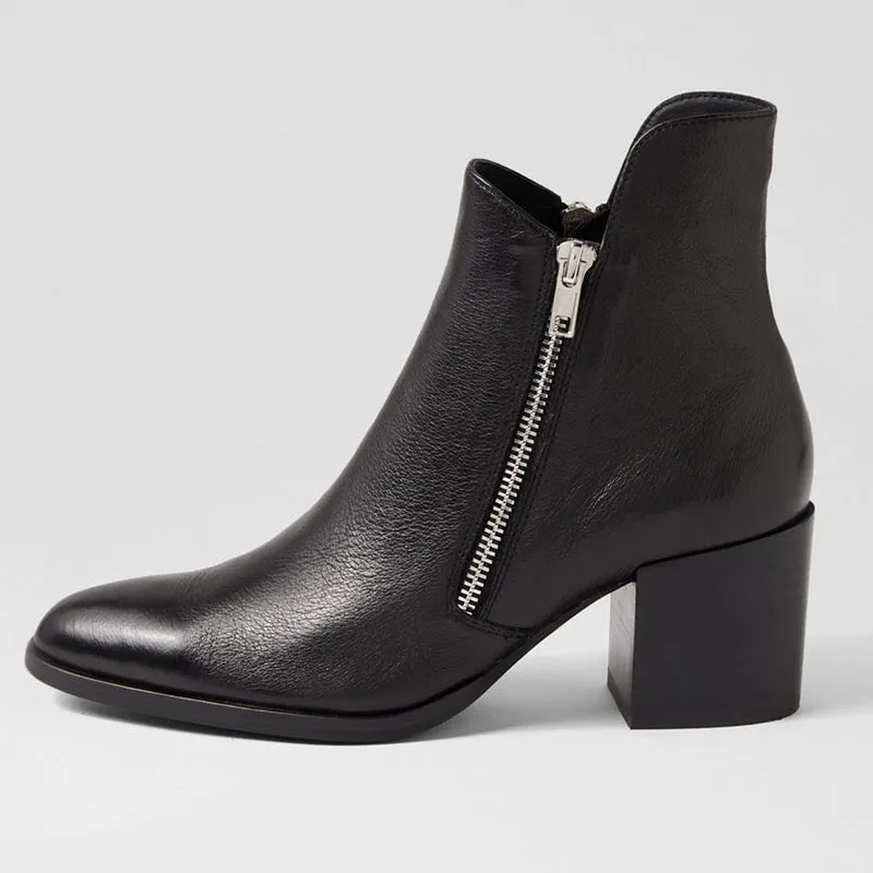 New Women's Short Boots Double Zipper Chunky Heel round Toe Soft Cowhide Comfortable Fashion Footwear
New Women's Short Boots Double Zipper Chunky Heel round Toe Soft Cowhide Comfortable Fashion Footwear