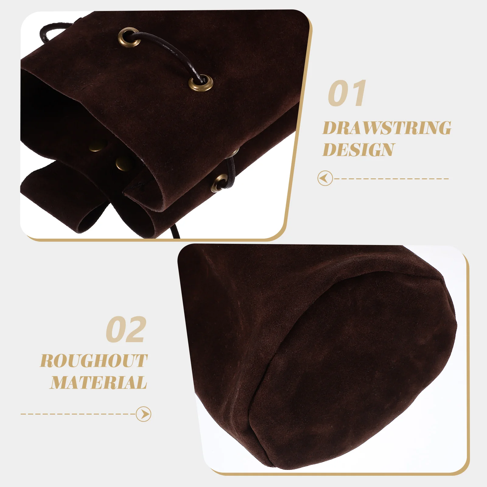 Drawstring Bag Belt Pouch Renaissance Waist Dark Brown Medieval Bags Turn Bucket
Drawstring Bag Belt Pouch Renaissance Waist Dark Brown Medieval Bags Turn Bucket