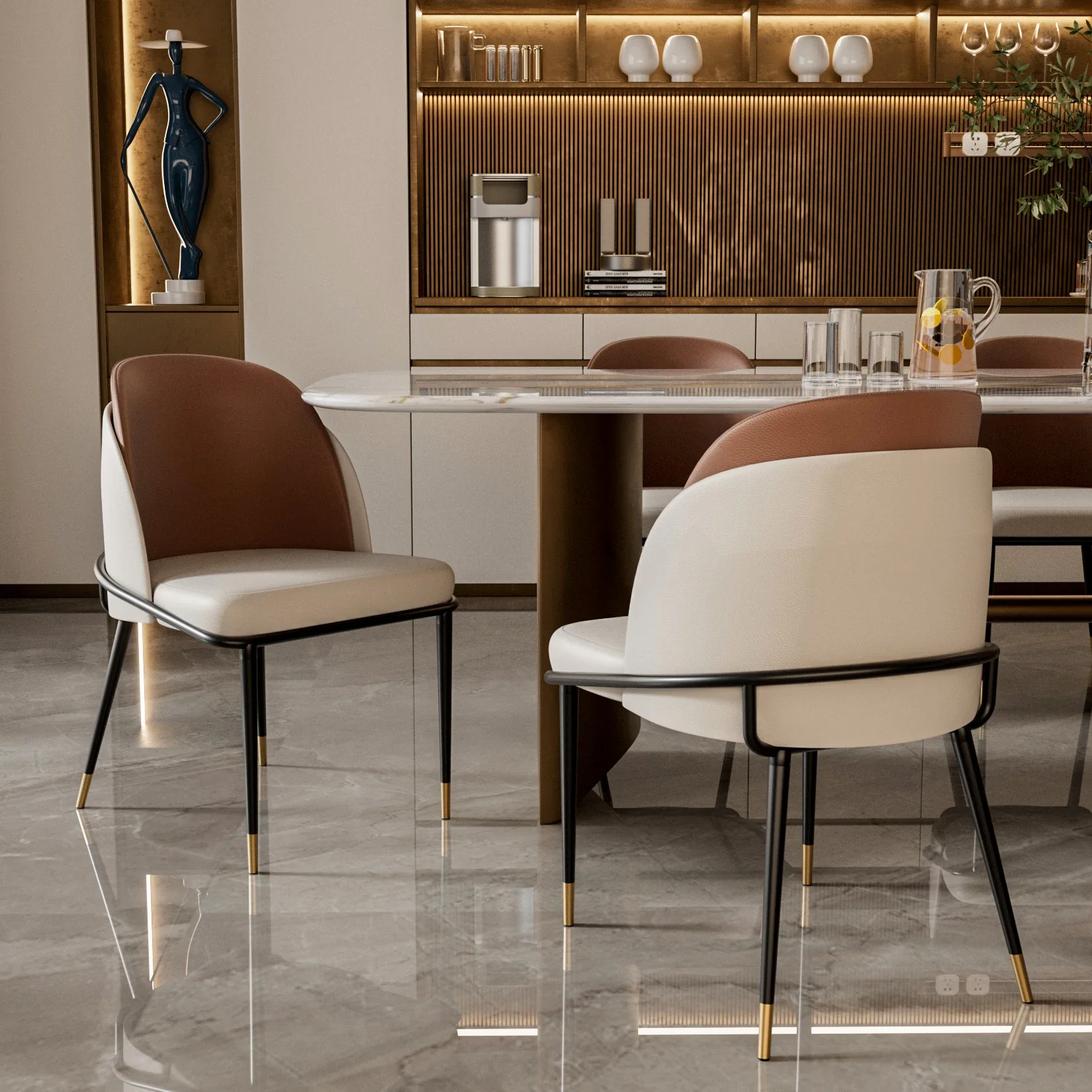 Customizable Dining Chairs Set of 2, Faux Leather Dining Upholstered Padded Modern Dining Room Back Wood Kitchen
Customizable Dining Chairs Set of 2, Faux Leather Dining Upholstered Padded Modern Dining Room Back Wood Kitchen