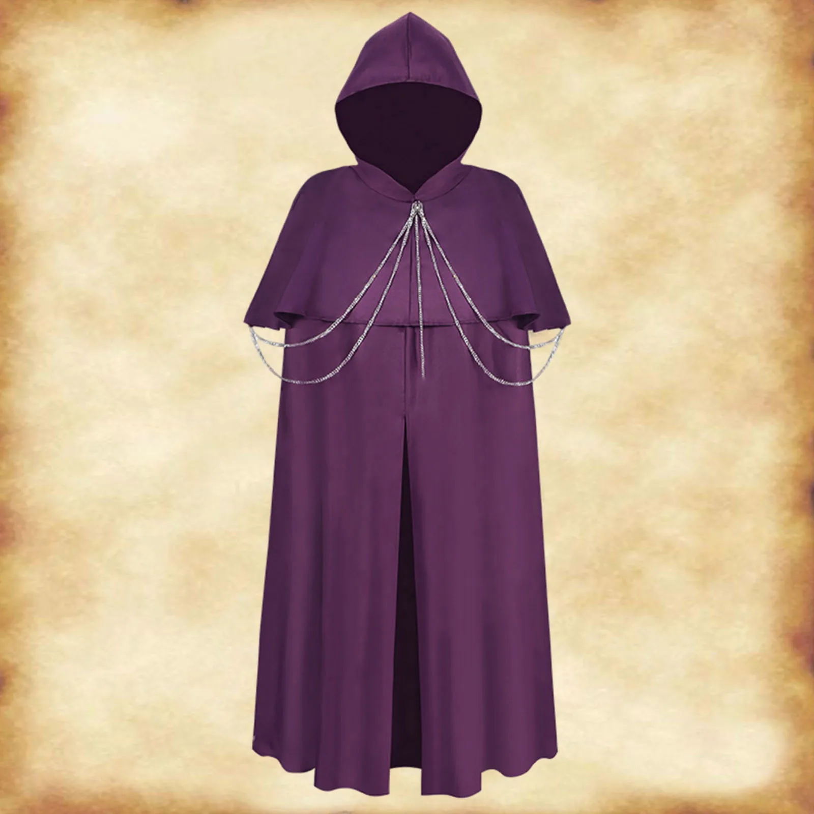 Men's Costume New Gothic Renaissance Halloween Punk Cape with Hooded Cloak and Chain Decoration for Stage Performance 2025
Men's Costume New Gothic Renaissance Halloween Punk Cape with Hooded Cloak and Chain Decoration for Stage Performance 2025