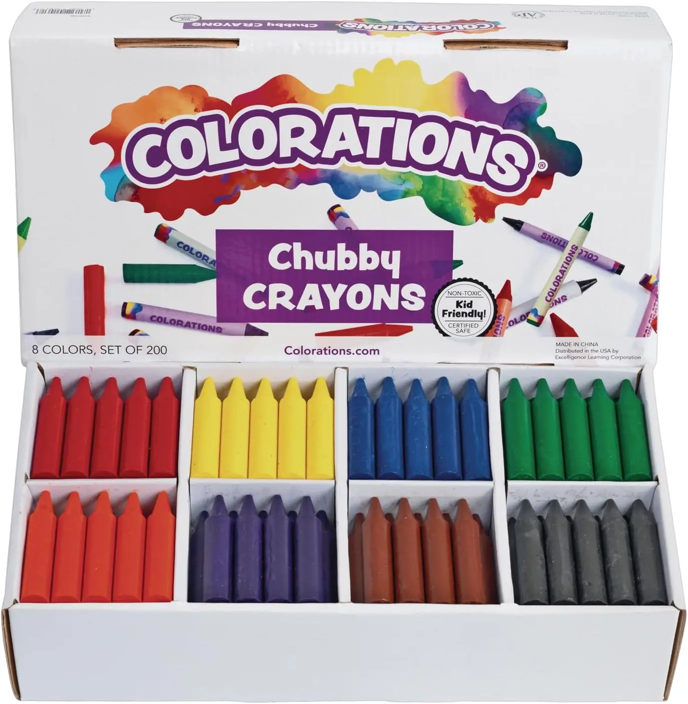 200 Jumbo Washable Crayons for Toddlers, Rainbow Colors, Non-Toxic Bulk Classroom Supplies
200 Jumbo Washable Crayons for Toddlers, Rainbow Colors, Non-Toxic Bulk Classroom Supplies