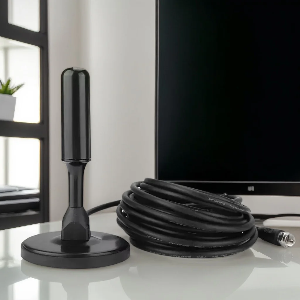  Цифровая HD-антенна — внутреннее/внешнее магнитное основание 3M для ТВ-гостиной (быстрая доставка в Бразилии)
Цифровая HD-антенна — внутреннее/внешнее магнитное основание 3M для ТВ-гостиной (быстрая доставка в Бразилии) 