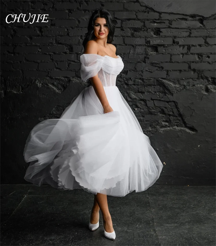 White A Line Wedding Dresses For Women Bride Gown Off Shoulder Glitter Sweetheart Vestido de novia Bridal Dress Wedding Robe 
White A Line Wedding Dresses For Women Bride Gown Off Shoulder Glitter Sweetheart Vestido de novia Bridal Dress Wedding Robe