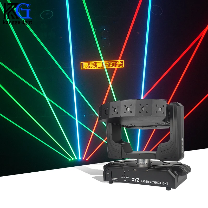 New RGB 6 Eyes RGB Stage Laser Moving Head Light Infinite Rotation Bar Laser Lighting Party Wedding Beam Projector for DJ Disco
New RGB 6 Eyes RGB Stage Laser Moving Head Light Infinite Rotation Bar Laser Lighting Party Wedding Beam Projector for DJ Disco